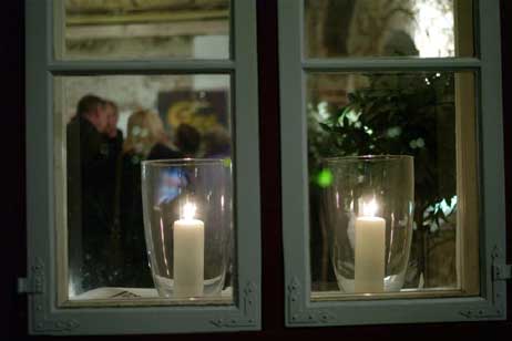 Kerzenlicht-Romantik in der Vogtei. Foto: KARL ERHARD VÖGELE