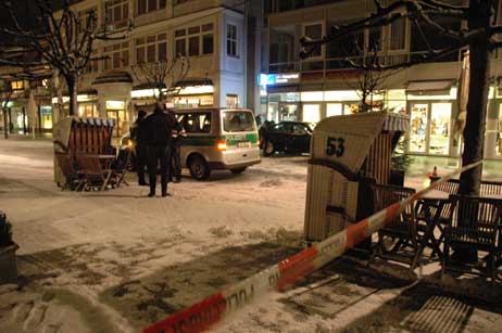 Die winterliche Vorderreihe war heute für viele Stunden gesperrt. Foto: NORMANN