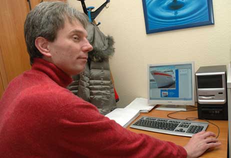 Dirk Dzulko will den Aqua-Top Abriss per Webcam weltweit übertragen – wenn es denn eines Tages so weit ist. Foto: NORMANN 
