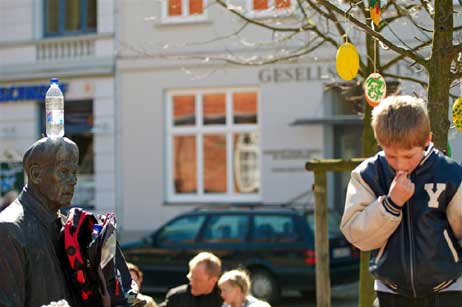 Unser eiserner Otto: Mal wieder zweckentfremdet, aber das ist schon ok. Foto: KARL ERHARD VÖGELE