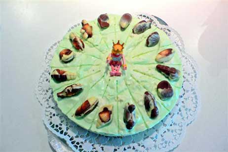 Die Nymphen-Torte. Foto: KARL ERHARD VÖGELE 