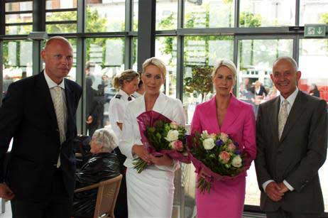 Blumen für die Reederinnen. Foto: KARL ERHARD VÖGELE
