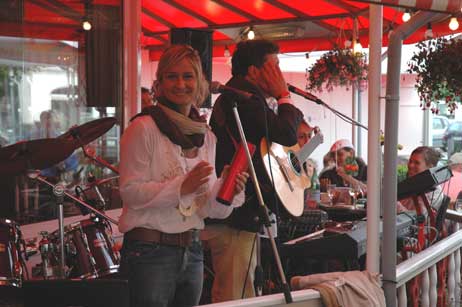 Im Italienischen Restaurant »Bellavista« gab es Live-Musik. Foto: HELGE NORMANN 