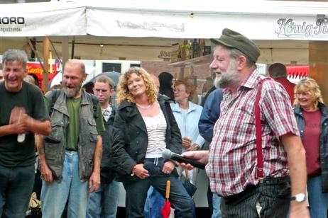 »Die Melker« waren als erste Musik-Gruppe akustisch sehr präsent. Foto: KARL ERHARD VÖGELE 