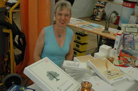Brigitte Schmidt machte auch wieder mit. Demnächst hat sie übrigens wieder eine Ausstellung im Ratekauer Rathaus.