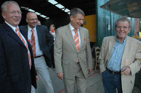 Christian Gomlich, Uwe Beythien, Bernhard Rogge und Klaus Kuschinsky. Foto: HELGE NORMANN 