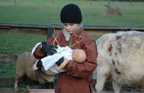 In Heu und in Stroh: Das Kind ist da! Foto: RD 