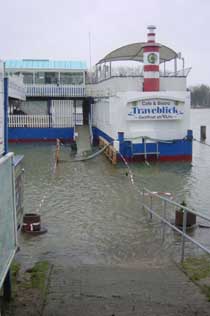 Das Restaurant »Traveblick« wollte heute eröffnen. Foto: WOLFGANG MOEBIUS 