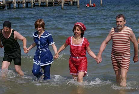 Bei solchen Temperaturen ist gut Anbaden. Foto: CARMEN FRISCH