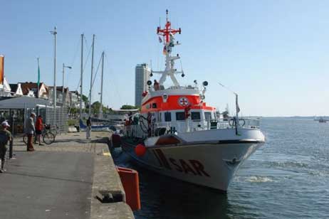 Die »Bremen« kam aus Grömitz zum »Open Ship« nach Travemünde. Foto: KLAUS ABRAHAM 