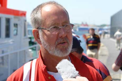 Vormann Horst-Dieter Eder von der DGZRS. Foto: KLAUS ABRAHAM 