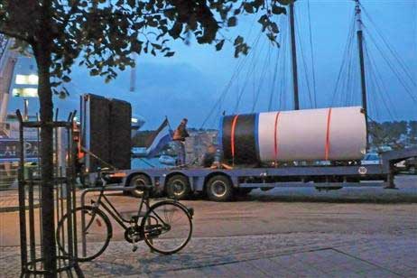 Travemünde Aktuell: Der Ostpreußenkai hat einen Schornstein bekommen…