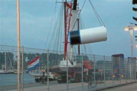 Travemünde Aktuell: Der Ostpreußenkai hat einen Schornstein bekommen…