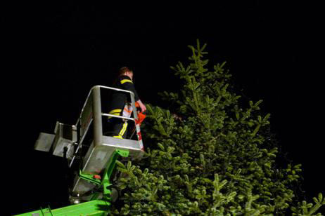 Travemünde Aktuell: Fährplatz: Letzter Weihnachtsbaum geschmückt