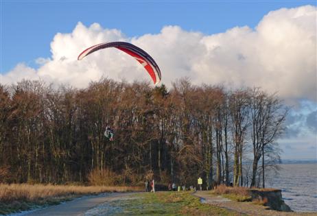 Im Landeanflug.