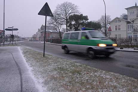 Streifenwagen der Polizei: keine besonderen Vorkommnisse zu melden.