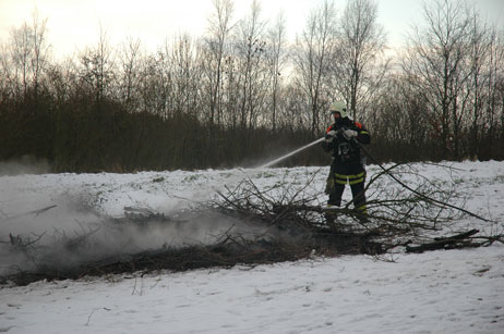Wache 3 löschte den Brand. Foto: TA 
