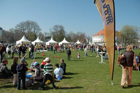 Der Brügmanngarten war vor allem von Kindern gut besucht. Foto: TA
