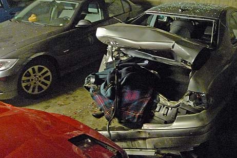 Travemünde Aktuell: Maritimtiefgarage: Unfall mit Funkenflug und starker Rauchentwicklung