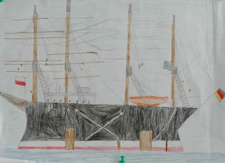 Travemünde Aktuell: »Pacific Venus«: Kinder malen Bilder für Urlauber aus Japan