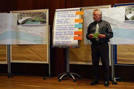 Die Ideenfindung der 4 Arbeitsgruppen moderierte Managementberater Peter Mangels.