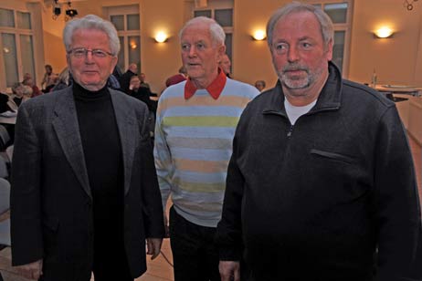 Die Referenten: Rudolf Roll, Peter Stöckling und Rolf Fechner. Foto: TA