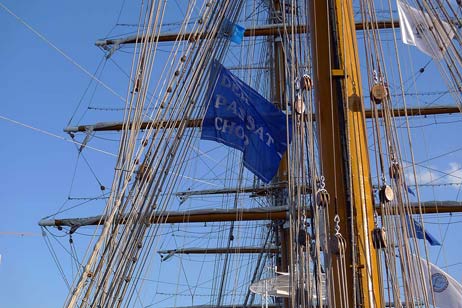 Flagge der Passat Chores. Foto: KARL ERHARD VÖGELE 