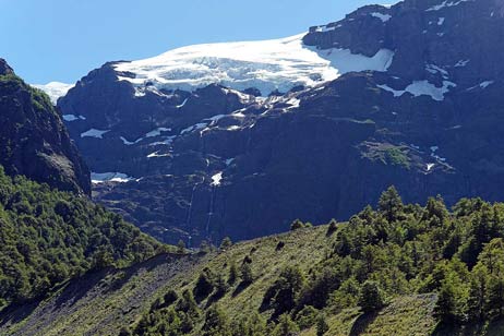 Blick auf einen Gletscher des Donnerberges. Foto: KARL ERHARD VÖGELE