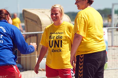 Die Raubmöwen kämpften für Lübecks Uni. Foto: KARL ERHARD VÖGELE