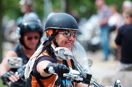 Harley-Weekend in Travemünde. Foto: KARL ERHARD VÖGELE 