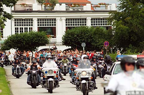 Harley-Weekend in Travemünde. Foto: KARL ERHARD VÖGELE 