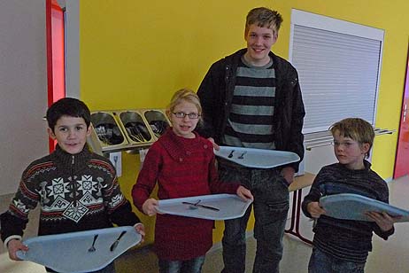 Essen in der neuen Mensa der Schule am Meer. Foto: KARL ERHARD VÖGELE
