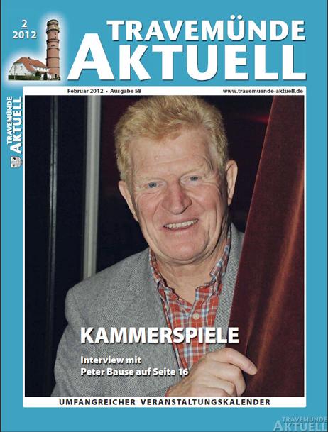 Vorhang auf für Peter Bause: Das Team der Hamburger Kammerspiele kommt im Februar mit dem Stück »Ein bisschen Ruhe vor dem Sturm« nach Travemünde.
