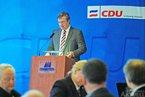 Der Kreisvorsitzende Ulrich Krause sprach von einem »Aufsichtsgremium, aus dessen Umfeld die eigene Gesellschaft offensiv sabotiert wird« und forderte weitere Gespräche mit Hamburg. Der Antrag der Jungen Union käme verfrüht und sei deshalb schädlich. Foto: KARL ERHARD VÖGELE 