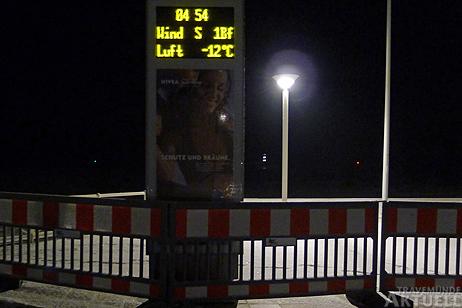 Travemünde Aktuell: Feucht und -12 Grad kalt