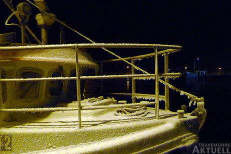 Travemünde Aktuell: Feucht und -12 Grad kalt