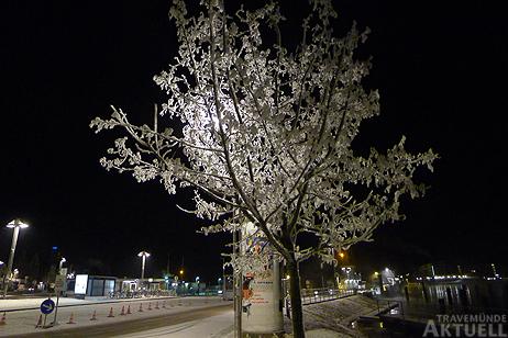 Travemünde Aktuell: Feucht und -12 Grad kalt