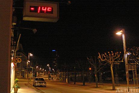 Travemünde Aktuell: Feucht und -12 Grad kalt