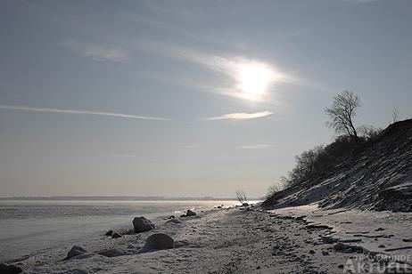 Travemünde Aktuell: Winterliche Impressionen vom Brodtener Steilufer